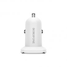 Универсално зарядно за кола / Car Charger 12V BOROFONE BZ12 2USB 2.4A - бяло