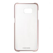 Оригинален твърд гръб Clear Cover EF-QG955 за Samsung Galaxy S8 Plus G955 - прозрачен с Rose Gold кант