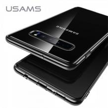 Луксозен силиконов гръб USAMS PRIMARY Series за Samsung Galaxy S10 Plus - прозрачен