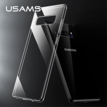 Луксозен силиконов гръб USAMS PRIMARY Series за Samsung Galaxy S10 Plus - прозрачен