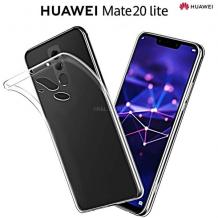Ултра тънък силиконов калъф / гръб / TPU Ultra Thin за Huawei Mate 20 Lite - прозрачен