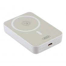 Външна батерия Power Bank 10000 mAh XO PR231 15W Wireless / PD/20W USB-C порт и безжично зареждане с MagSafe / Magnetic Wireless Charging Power Bank 10000 mAh 20W - Бяла
