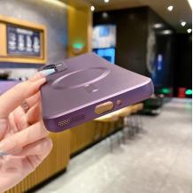 Луксозен силиконов калъф / кейс / Electro Case с безжично зареждане MagSafe за Samsung Galaxy A26 5G - лилав