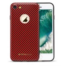Луксозен силиконов гръб TOTU Design Mousse Series за Apple iPhone 7 - червен с черно