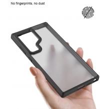 Луксозен гръб / кейс / X-Level Armor Series за Samsung Galaxy S25 - черен прозрачен