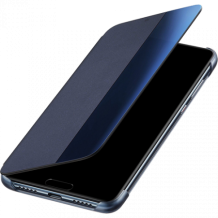 Луксозен калъф Smart View Cover за Huawei P30 - тъмно син