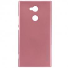 Луксозен силиконов калъф / гръб / TPU MERCURY i-Jelly Case Metallic Finish за Sony Xperia XA2 Ultra - Rose Gold