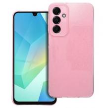 Луксозен силиконов калъф / кейс / Crystal Case TPU за Samsung Galaxy A55 - розов / брокат