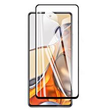 Удароустойчив протектор 3D Full Cover / Nano Flexible Screen Protector с лепило по цялата повърхност за дисплей на Xiaomi 11T Pro – черен кант