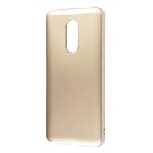 Силиконов калъф / гръб / TPU MOLAN CANO Jelly Case за Xiaomi Redmi 5 Plus - златист / брокат