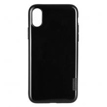 Луксозен силиконов калъф / гръб / TPU X-Level Thin Black Antislip Case за Apple iPhone XR - черен