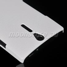 Заден предпазен капак Grid за Sony Xperia S - Бял