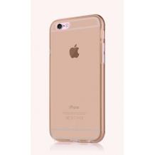 Метален бъмпер / Bumper Baseus Golden Case със силиконов гръб за Apple iPhone 6 / iPhone 6s - прозрачен / златист / мат