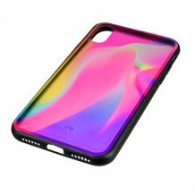 Силиконов калъф / гръб / TPU за Apple iPhone X / iPhone XS - многоцветен / Дъга 2