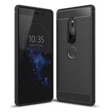 Силиконов калъф / гръб / TPU за Sony Xperia XZ2 Premium - черен / carbon