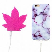 Универсална външна батерия / Universal Power Bank 2.1A Doble USB 8800mAh - Pink Cannabis