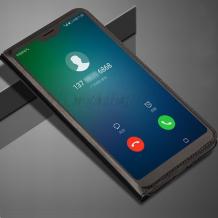Луксозен кожен калъф Active Flip Cover за Huawei P Smart Plus - черен