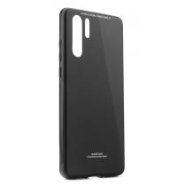 Луксозен стъклен твърд гръб за Huawei P30 Pro - черен