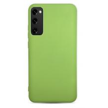 Луксозен силиконов калъф / гръб / Nano TPU за Samsung Galaxy S21 - зелен