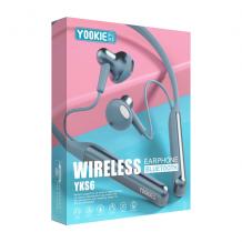 Стерео Bluetooth / Wireless Neckband слушалки Yookie SPORT YKS6 - сини