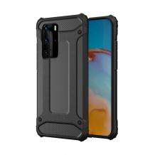 Силиконов гръб TPU Spigen Hybrid с твърда част за Samsung Galaxy S10 Lite / A91 – черен