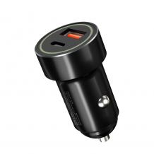 Зарядно устройство за кола адаптер XO CC32 QC 3.0 20W с USB и Type C изход