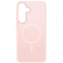 Луксозен гръб / кейс / Matte Case с безжично зареждане MagSafe за Samsung Galaxy S25 FE - розов