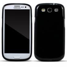 Силиконов калъф / гръб / TPU за Samsung Galaxy S3 I9300 / Samsung S3 Neo i9301 - черен / гланц