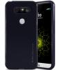 Луксозен силиконов калъф / гръб / TPU MERCURY i-Jelly Case Metallic Finish за LG G5 - черен