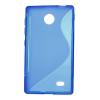 Силиконов калъф / гръб / TPU S-Line за Nokia X Dual - син