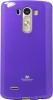 Луксозен силиконов калъф / гръб / TPU Mercury GOOSPERY Jelly Case за LG G3 D850 - лилав с брокат
