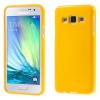 Силиконов калъф / гръб / TPU за Samsung Galaxy A3 SM-300F - жълт / гланц