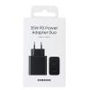 Оригинално зарядно / адаптер / за Samsung Galaxy S23 Ultra 220V SAMSUNG Adapter Duo 35W 220V USB-C / USB-A EP-TA220NBE