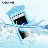 Универсален водоустойчив калъф / Waterproof Usams за мобилен телефон - светло син 6.0 inch