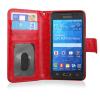 Кожен калъф тип портмоне 2in1 за Samsung Galaxy S6 G920 - червен