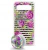 Луксозен силиконов калъф / гръб / TPU Summer Breeze с Popsocket за Samsung Galaxy S8 Plus G955 - Purple Roses