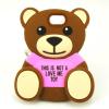 Силиконов калъф / гръб / TPU 3D за Samsung Galaxy S7 G930 - Teddy Bear / This Is Not A Love Me Toy / розов