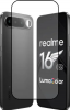 5D full cover Tempered glass Full Glue screen protector Realme 16 / Извит стъклен скрийн протектор с лепило от вътрешната страна за Realme 16 - черен кант