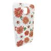 Луксозен силиконов калъф / гръб / TPU с камъни за Samsung Galaxy J7 2017 J730 - бели и червени цветя