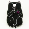 Силиконов калъф / гръб / TPU 3D за Samsung Galaxy S5 G900 / Galaxy S5 Neo G903 - Bad Cat / черен