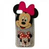 Силиконов калъф / гръб / TPU 3D за Apple iPhone 7 - прозрачен / Minnie Mouse