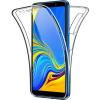 Tвърд гръб / кейс / 360° със силиконова част за Samsung Galaxy A52 / A52S 5G - прозрачен