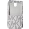 Луксозен кожен калъф Flip Cover S-View за Samsung Galaxy Note 3 N9000 / Samsung Note III N9005 - Michael Kors / бял