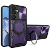 Удароустойчив твърд гръб / Кейс Defender Armor Ring Magnetic Holder lens cover Samsung Galaxy A57 - лилав