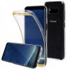 Силиконов калъф / гръб / 360° TPU за Samsung Galaxy S8 Plus G955 - прозрачен / златист / лице и гръб