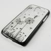Ултра тънък твърд капак / гръб / за Samsung Galaxy S4 Mini I9190 / I9192 / I9195 - прозрачен / черно глухарче