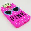 Силиконов калъф / гръб / TPU / PINK 3D за LG G3 D850 - розова ягода