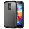 Tвърд гръб / капак / SGP Spigen SLIM ARMOR за Samsung Galaxy S5 G900 - сив