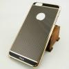 Луксозен твърд гръб / капак / Biaze за Apple iPhone 6 Plus 5.5'' - черен със златист кант