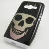 Силиконов калъф / гръб / TPU за Samsung Galaxy Ace 4 G313 - Skull / черно и бяло